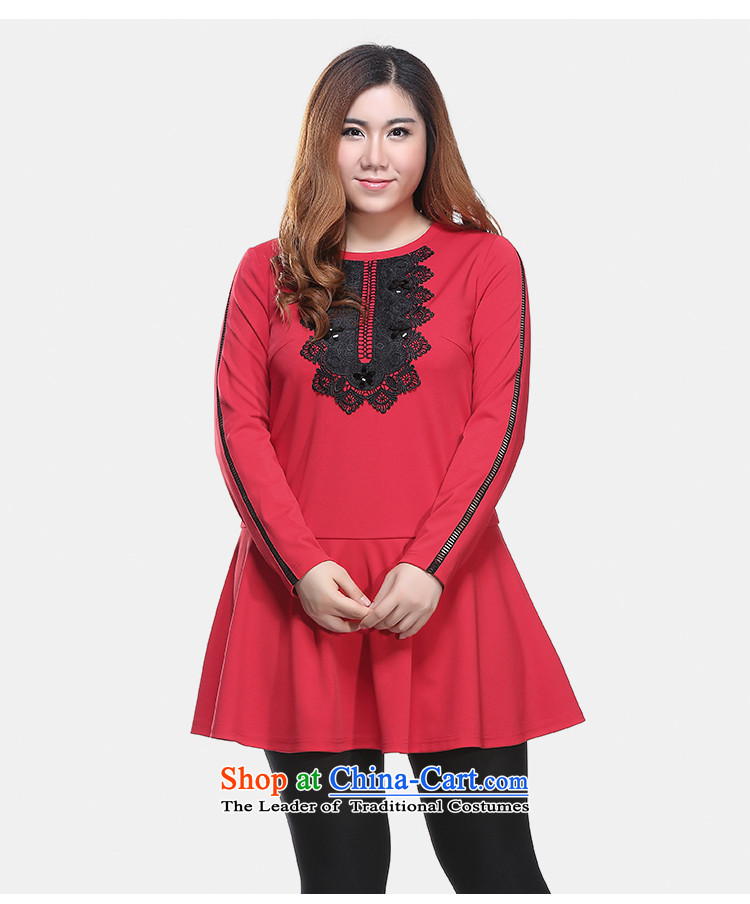 The former Yugoslavia Li Sau-autumn and winter new larger female commuter OL of delicacy spend long-sleeved low-rise A Swing Sau San dresses Q6712 RED 3XL picture, prices, brand platters! The elections are supplied in the national character of distribution, so action, buy now enjoy more preferential! As soon as possible.