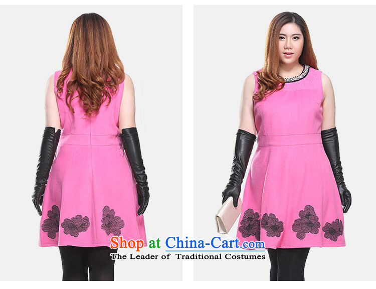The former Yugoslavia Li Sau-winter new larger female western stitching Lace Embroidery video in thin long Sau San, elegance sleeveless wool a skirt Q6585 pink 3XL picture, prices, brand platters! The elections are supplied in the national character of distribution, so action, buy now enjoy more preferential! As soon as possible.