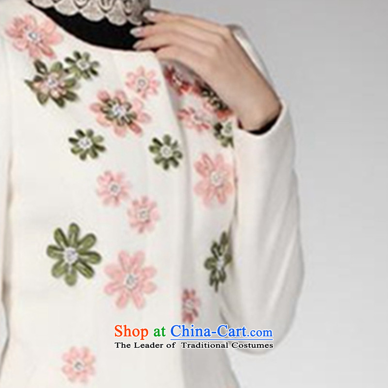 The Xiao Nan Guo Yun Yi 2015 winter clothing New Women Korean women on new small incense winter wind jacket aristocratic Sau San? coats female WT0284 gross White M Nanguo Yun Yi shopping on the Internet has been pressed.