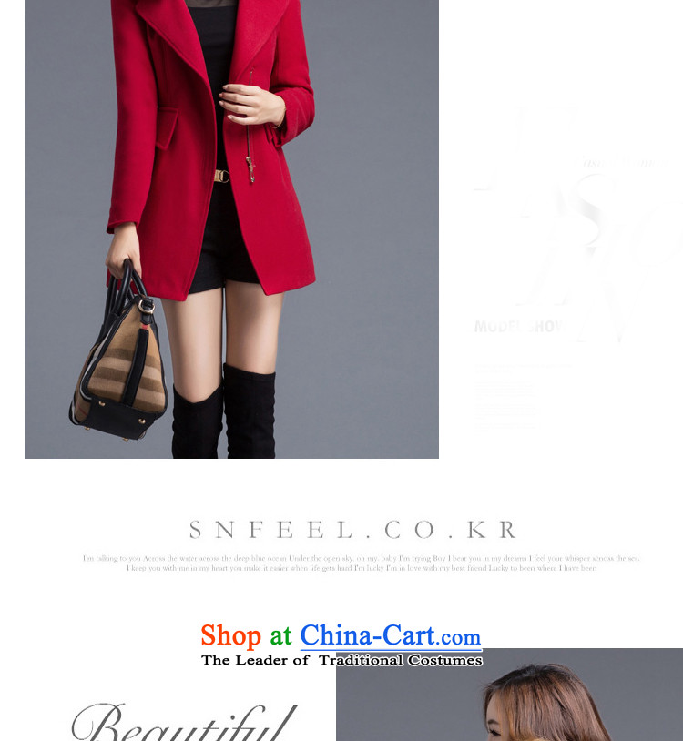 The Shek autumn and winter coats of wool? Korea thick edition in Sau San long hair?' Women's jacket red L picture, prices, brand platters! The elections are supplied in the national character of distribution, so action, buy now enjoy more preferential! As soon as possible.