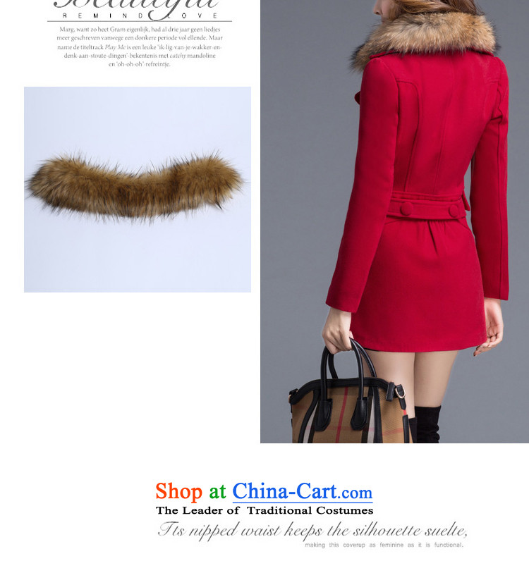 The Shek autumn and winter coats of wool? Korea thick edition in Sau San long hair?' Women's jacket red L picture, prices, brand platters! The elections are supplied in the national character of distribution, so action, buy now enjoy more preferential! As soon as possible.