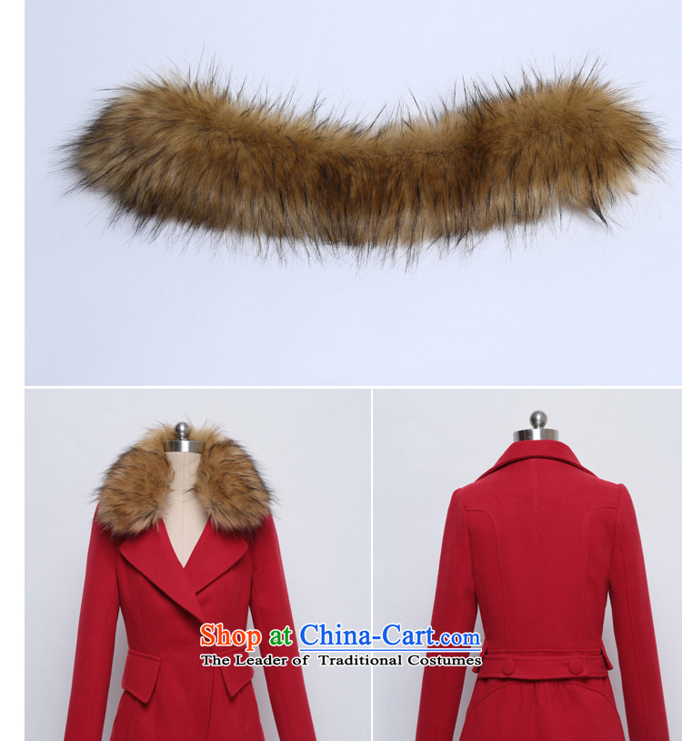 The Shek autumn and winter coats of wool? Korea thick edition in Sau San long hair?' Women's jacket red L picture, prices, brand platters! The elections are supplied in the national character of distribution, so action, buy now enjoy more preferential! As soon as possible.