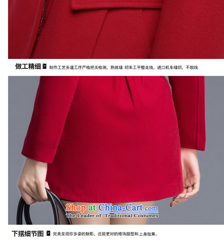 The Shek autumn and winter coats of wool? Korea thick edition in Sau San long hair?' Women's jacket red L picture, prices, brand platters! The elections are supplied in the national character of distribution, so action, buy now enjoy more preferential! As soon as possible.