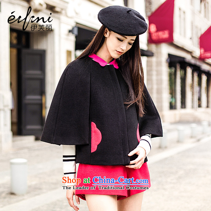El Boothroyd 2015 Fall_Winter Collections new liberal Ms. wool short-haired children?? jacket cloak 6481127917 Black M