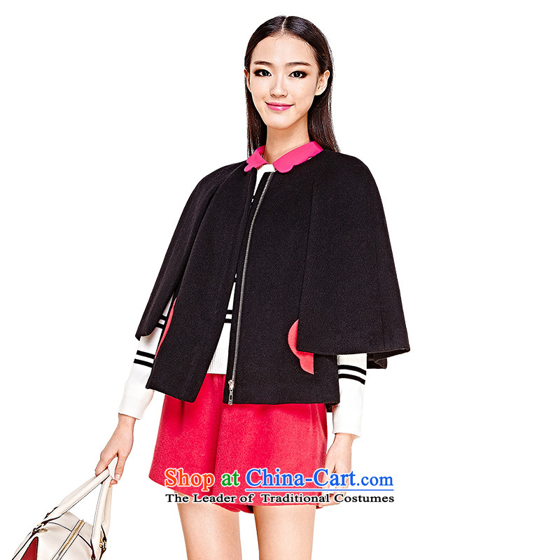 El Boothroyd 2015 Fall/Winter Collections new liberal Ms. wool short-haired children?? jacket cloak 6481127917 Black M Lai (eifini, Evelyn) , , , shopping on the Internet