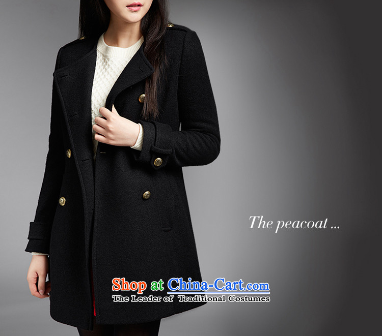 Bosnia and the brother-in-law's neck long wool overcoats black L(4?) code picture, prices, brand platters! The elections are supplied in the national character of distribution, so action, buy now enjoy more preferential! As soon as possible.