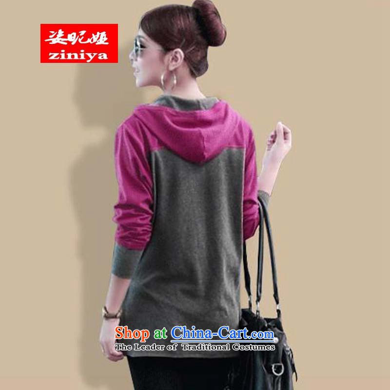 Gigi Lai Young Ah 2014 Autumn load new fat mm to xl women's long-sleeved T-shirt Korean thick solid sister shirt color picture XXXL, shirt Gigi Lai Young Ah , , , shopping on the Internet