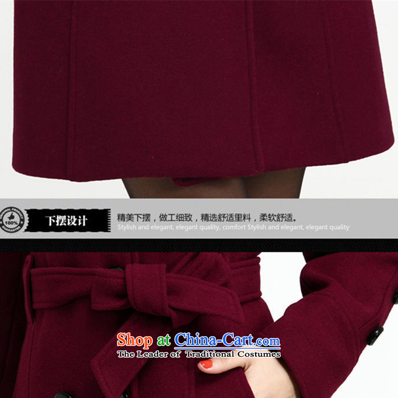 Meng Xiang ymx2015 new girl? female jacket coat for winter female windbreaker gross a wool coat 088 Black M Meng Xiang , , , shopping on the Internet