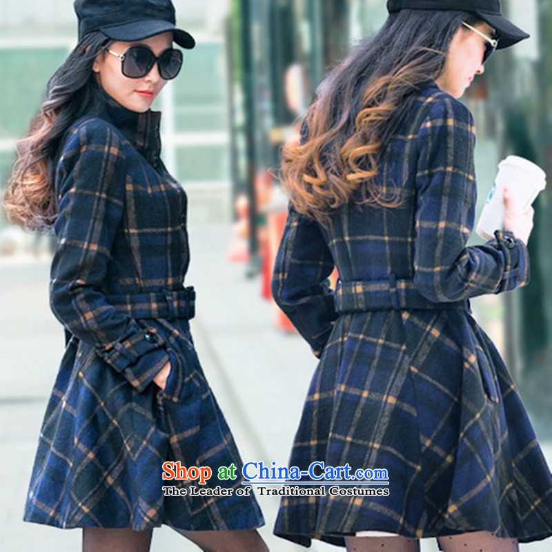 Meng Xiang ymx2015 female Korean spring and autumn jacket coat female jacket? autumn and winter female gross a wool coat boutique new grid Jacket Color pictures of the velvet received SDR 89.3 M, Meng Xiang , , , shopping on the Internet