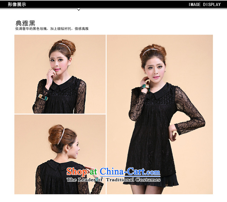 To better 2015 spring outfits lapel ironing drill lace long-sleeved relaxd A VIDEO TO XL thin female Korean billowy flounces, long lace forming the Netherlands black 5XL picture, prices, brand platters! The elections are supplied in the national character of distribution, so action, buy now enjoy more preferential! As soon as possible.