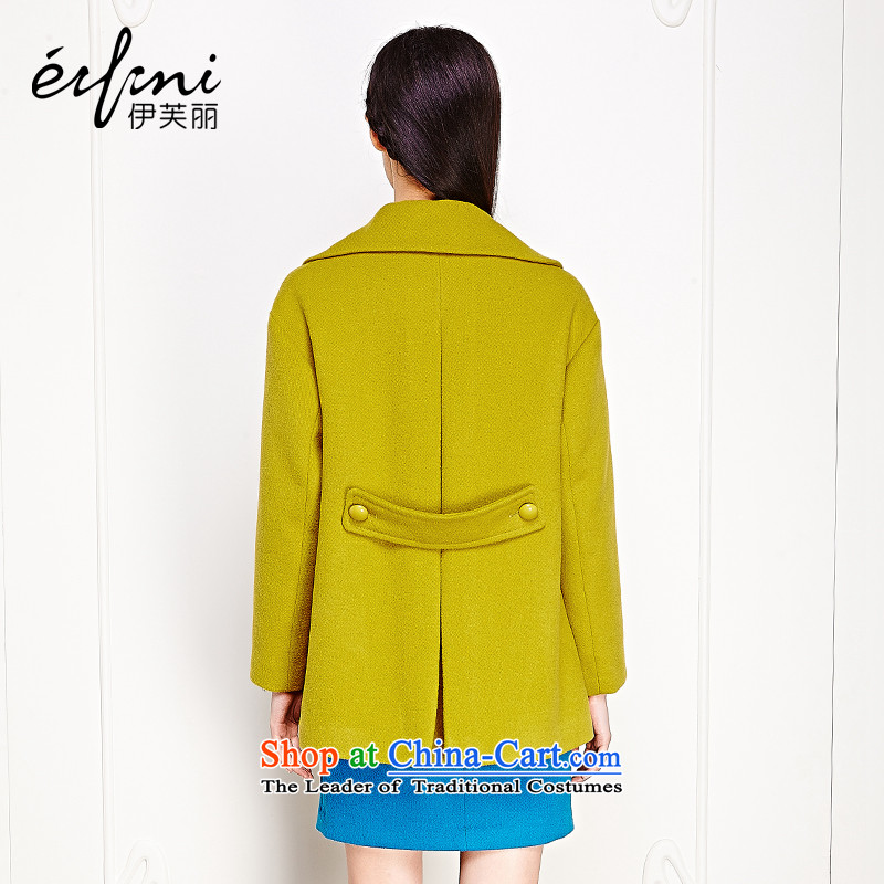 Of the 2015 winter clothing new Lai) long wool a wool coat lapel gross? jacket female 6481127009 ancient Yellow M Lai (eifini, Evelyn) , , , shopping on the Internet