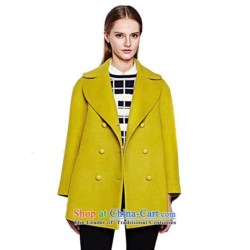Of the 2015 winter clothing new Lai) long wool a wool coat lapel gross? jacket female 6481127009 ancient Yellow M Lai (eifini, Evelyn) , , , shopping on the Internet
