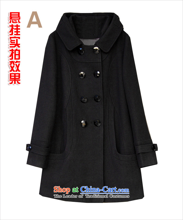 Baiji AD 2015 autumn and winter new larger female Korean double-coats female jacket gross? In the long dark gray XL Photo, prices, brand platters! The elections are supplied in the national character of distribution, so action, buy now enjoy more preferential! As soon as possible.