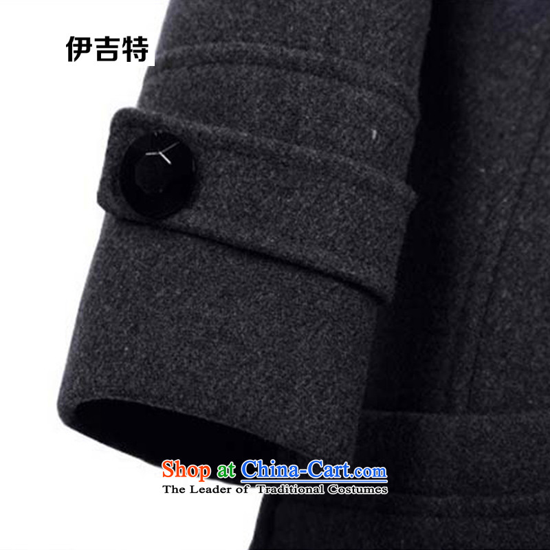 Baiji AD 2015 autumn and winter new larger female Korean double-coats female jacket gross? In the long dark gray XL, Baiji ad , , , shopping on the Internet