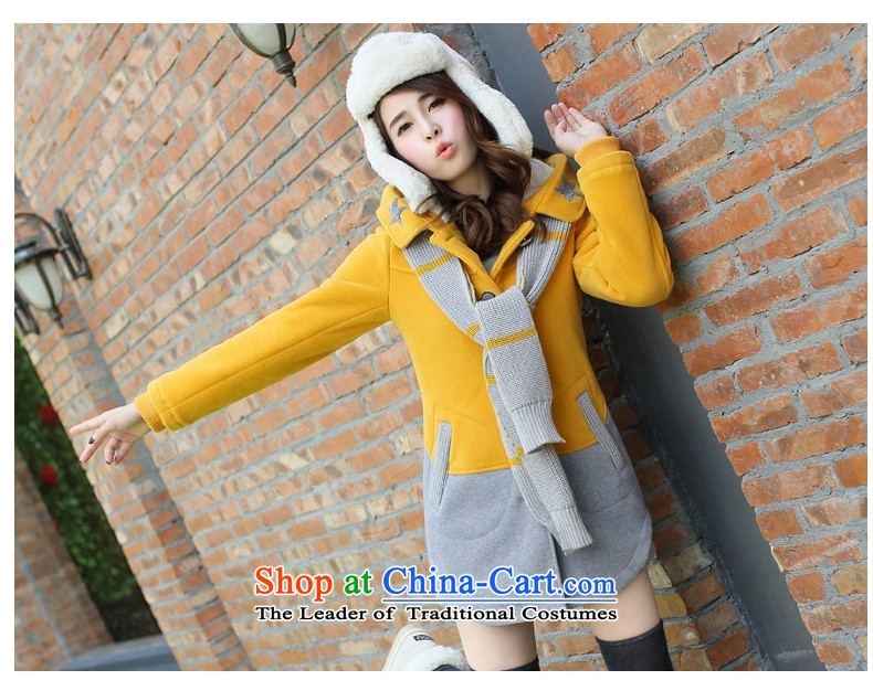 Dream Girl Xin winter clothing in 2015 new long hair? Jacket Korea Sau San edition of secondary school students is a sweet coats larger female Yellow XL Photo, prices, brand platters! The elections are supplied in the national character of distribution, so action, buy now enjoy more preferential! As soon as possible.