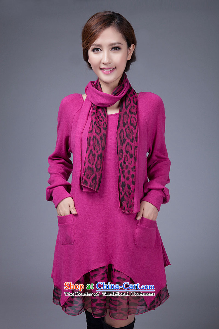 Love Nga shuai 2015 large female Korean Fall/Winter Collections to xl skirts leave two Leopard woolen knitted dresses aubergine XXXL picture, prices, brand platters! The elections are supplied in the national character of distribution, so action, buy now enjoy more preferential! As soon as possible.