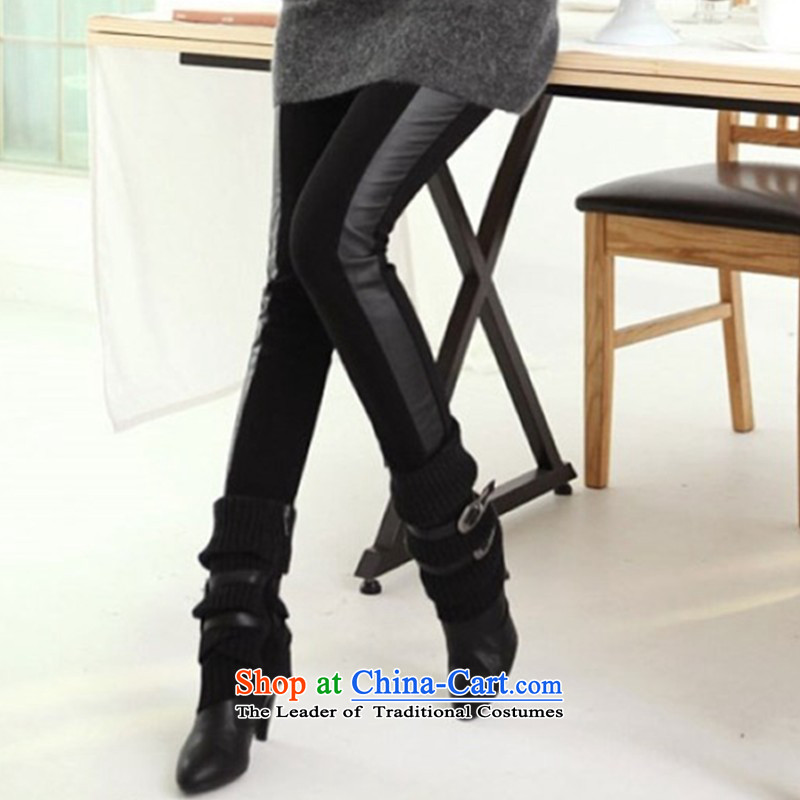 Thick mm autumn and winter 2015 large women forming the Korean version of the velvet trousers Top Loin graphics skinny legs pencil pants 200 catties to xl graphics thin black trousers 5xl forming the recommendations 190-220 catty ,BS,,, shopping on the Internet