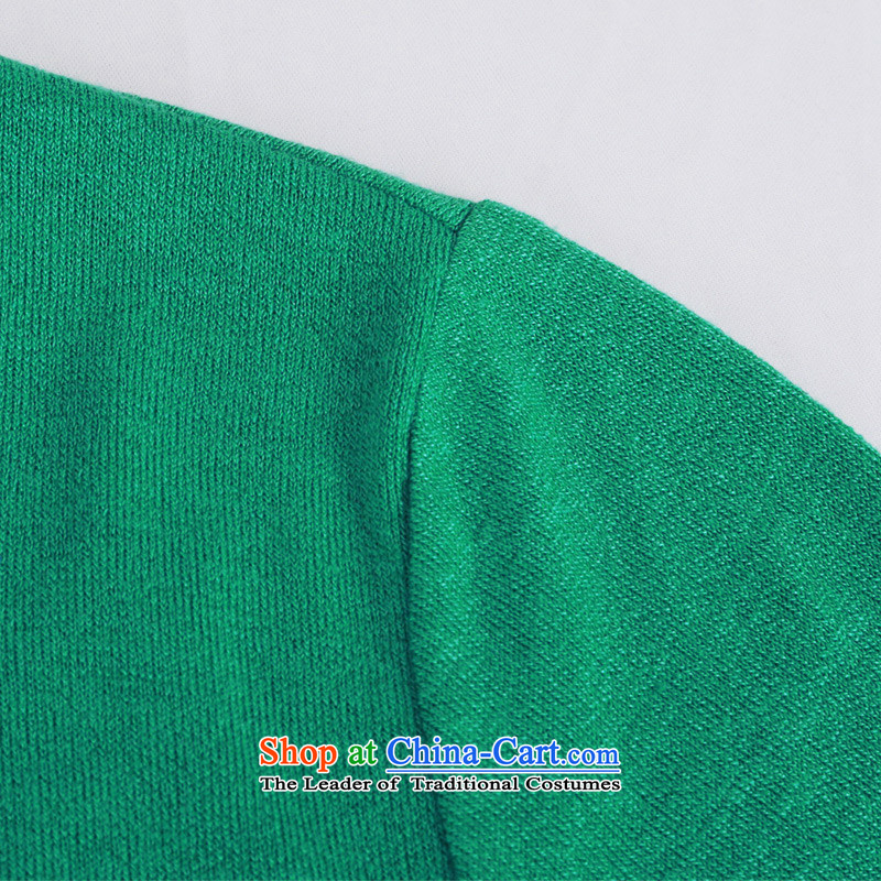 To better spring 2015 new larger lady knitted shirts sweater in shawls female long-sleeved shirt, long air-conditioning outside ultra-thin ground green to better 4XL, shopping on the Internet has been pressed.