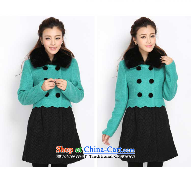 Luo Shani Flower Code women's gross coats female expertise? mm thick winter clothing video thin dresses, to increase the number of women at 1330 hours a jacket 5XL Green video pictures, price thin coat, brand platters! The elections are supplied in the national character of distribution, so action, buy now enjoy more preferential! As soon as possible.