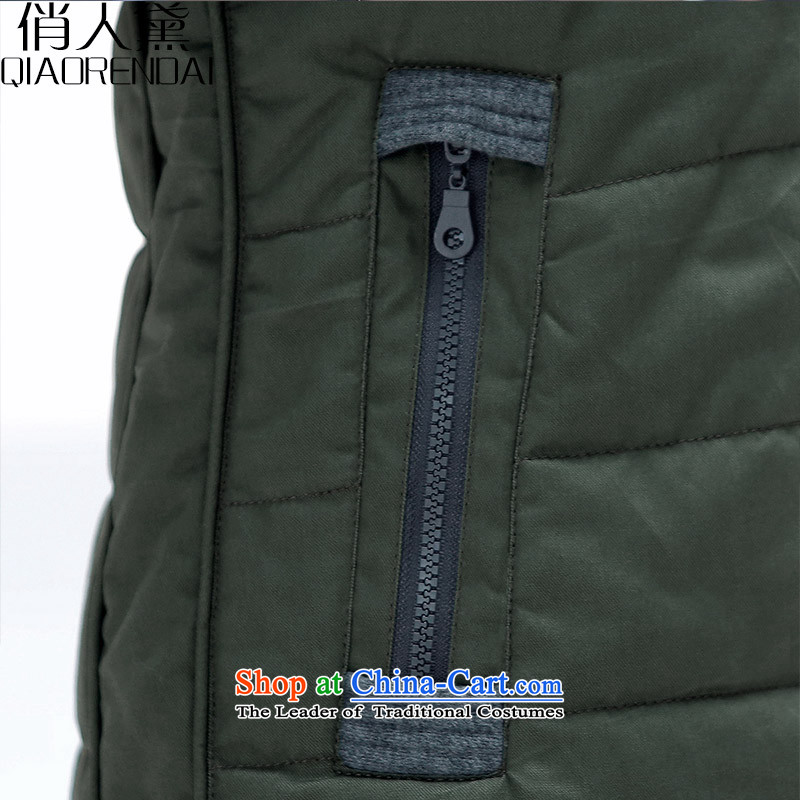 Ms. Diane Quarless of cotton to the new 2015-thick cotton coat Korean version of large numbers of ladies thick cotton women in mm long winter jackets female army green 145-160 recommended), Jin 3XL( for people (QIAORENDAI DOI) , , , shopping on the Internet