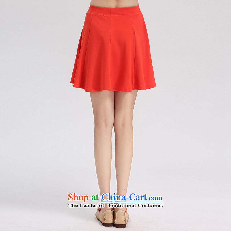 The representative large water 2015 Women's new spring and summer Korean thick mm billowy flounces body short skirts S15CBY4634 3XL, water of the Red (SHUIMIAO) , , , shopping on the Internet