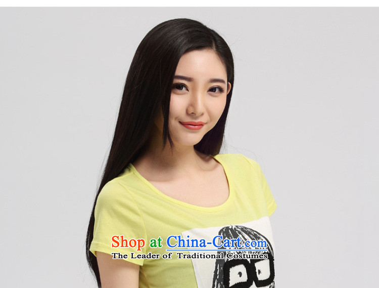 The representative of the spring and summer of 2015, the water of the new Korean version of large numbers of ladies thick mm video thin hedge t-shirt pure cotton short-sleeved S15CB4612 Qiu Xiang Wong L picture, prices, brand platters! The elections are supplied in the national character of distribution, so action, buy now enjoy more preferential! As soon as possible.