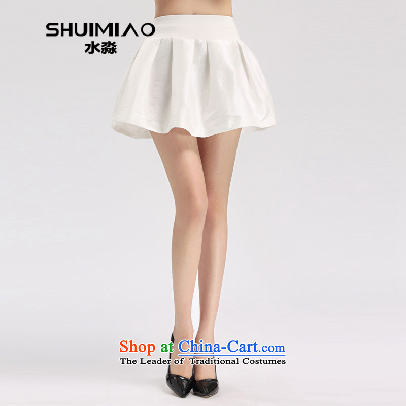 Water Code of 2015 Women's king of spring and summer wear loose Korean AND A HALF package short skirts S15CBY4654 White4XL
