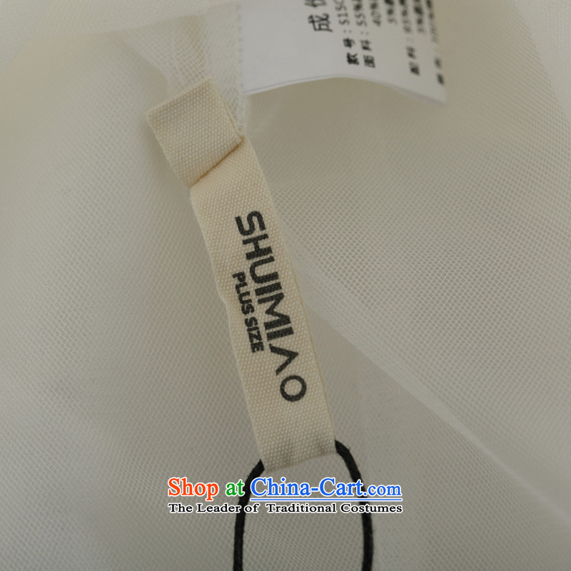 Water Code of 2015 Women's king of spring and summer wear loose Korean AND A HALF package short skirts S15CBY4654 4XL, White Water Authority (SHUIMIAO) , , , shopping on the Internet
