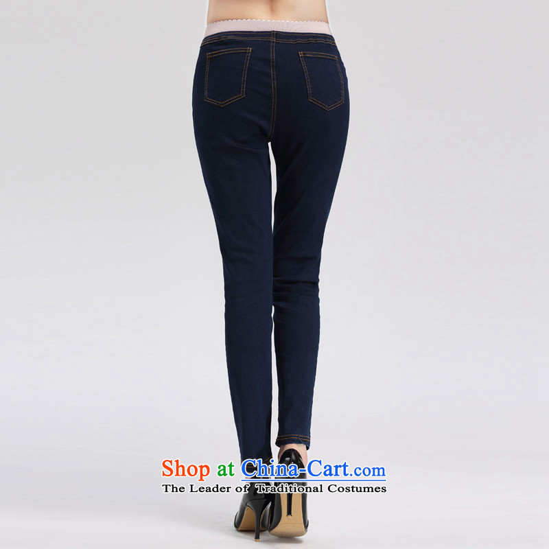 The representative of the water code version of large Korean women's thin graphics cowboy mm200 thick outer wearing trousers, forming the castor S15CW4352 trousers, M water by possession (SHUIMIAO) , , , shopping on the Internet