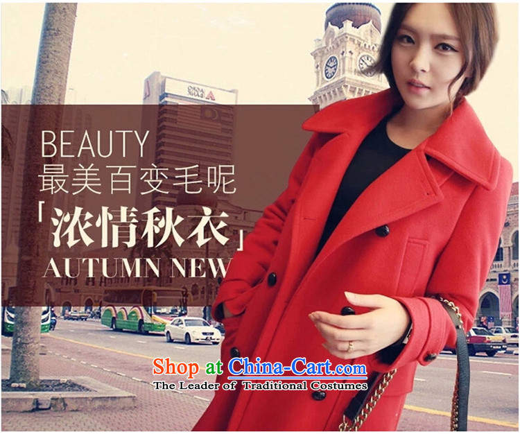 The Philippine economy ya 2015 autumn and winter new gross female Korean jacket is thick coat girl in long chinese red M picture, prices, brand platters! The elections are supplied in the national character of distribution, so action, buy now enjoy more preferential! As soon as possible.
