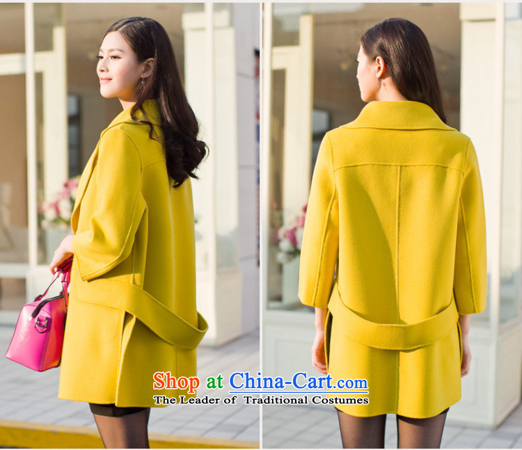 Ho Pui 2015 autumn and winter, double-sided woolen coat new a wool coat gross? Version Korean female jacket long wool coat female green? 7 days pre-sale prices, pictures, M brand platters! The elections are supplied in the national character of distribution, so action, buy now enjoy more preferential! As soon as possible.