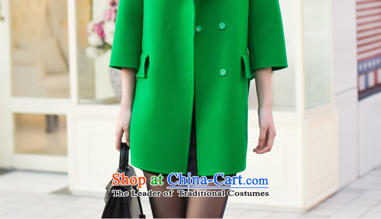 Ho Pui 2015 autumn and winter, double-sided woolen coat new a wool coat gross? Version Korean female jacket long wool coat female green? 7 days pre-sale prices, pictures, M brand platters! The elections are supplied in the national character of distribution, so action, buy now enjoy more preferential! As soon as possible.