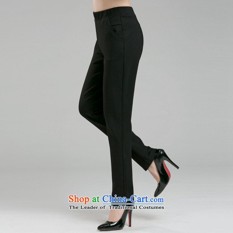 The interpolator auspicious xl women 2015 autumn and winter new Korean version of Fat MM VIDEO Plus thin stretch forming the thick wool pant K5898 3XL(160-180 black pearl, auspicious through catty shopping on the Internet has been pressed.
