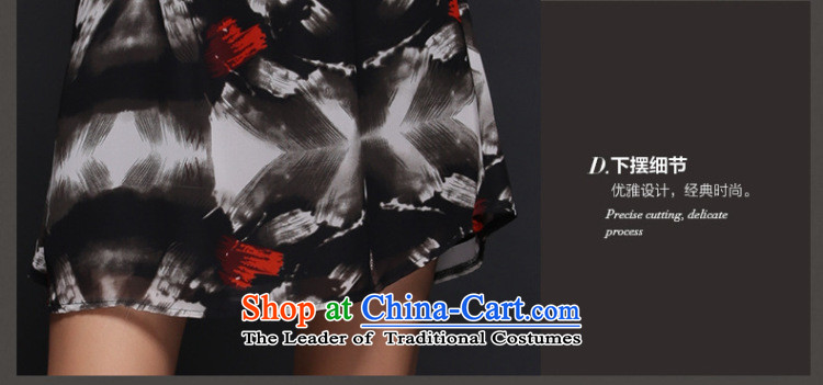 Morning to fall 2015 new to xl female chiffon skirt ink stained dress 7 Sleeve V-Neck hedge chiffon 5XL( black skirt recommendations 180-200 catties) Picture, prices, brand platters! The elections are supplied in the national character of distribution, so action, buy now enjoy more preferential! As soon as possible.