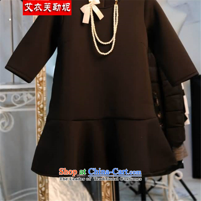 Hiv Yi burfitt to load the spring and summer of 2015, the new liberal women's larger dresses to fit 200 catties MM Air layer hundreds pleated skirts XXXL black 165--200 Part Number 9912, HIV Yi burfitt be , , , shopping on the Internet