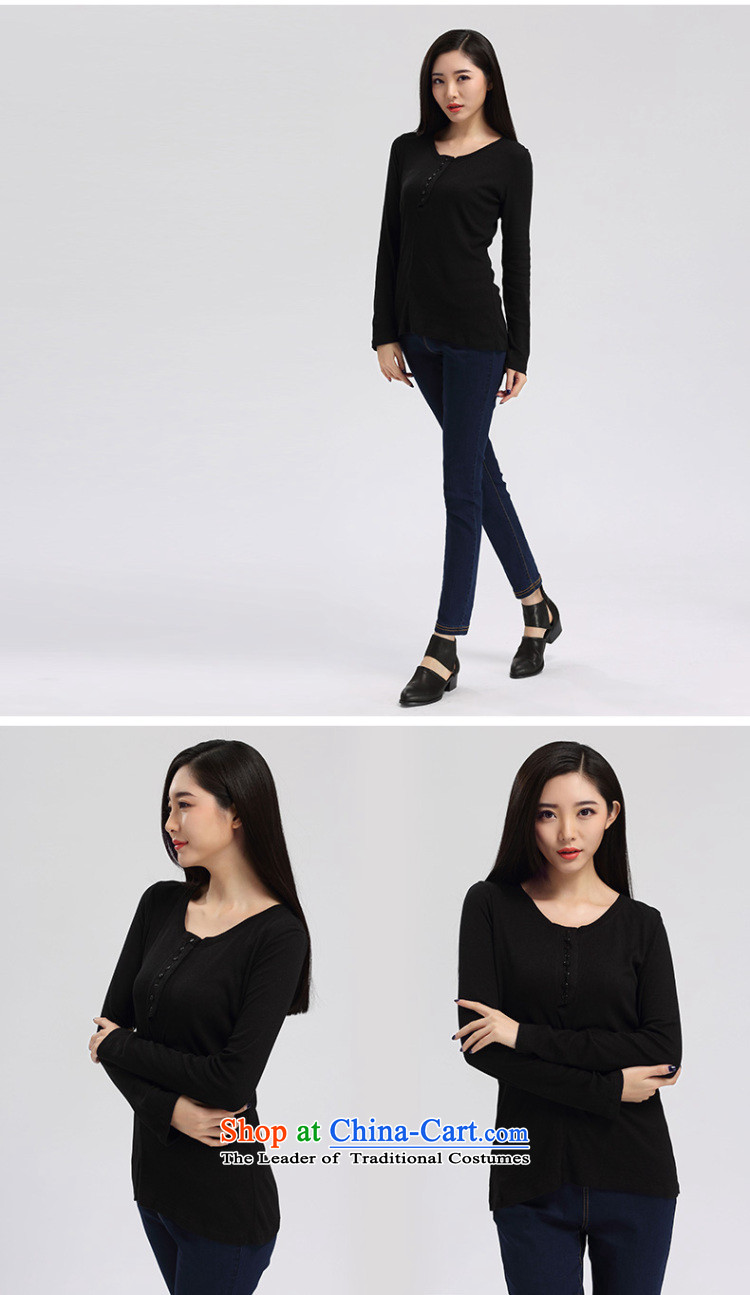 The representative of the water large sister thick women 2015 Spring/Summer new Korean long-sleeved T-shirt, forming the high QK2251 black M picture, prices, brand platters! The elections are supplied in the national character of distribution, so action, buy now enjoy more preferential! As soon as possible.
