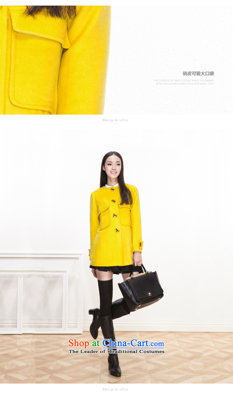 El Boothroyd 2015 Fall/Winter Collections new Korean elegant fleece long single row clip hair? overcoat female 6481237004 Yellow M picture, prices, brand platters! The elections are supplied in the national character of distribution, so action, buy now enjoy more preferential! As soon as possible.