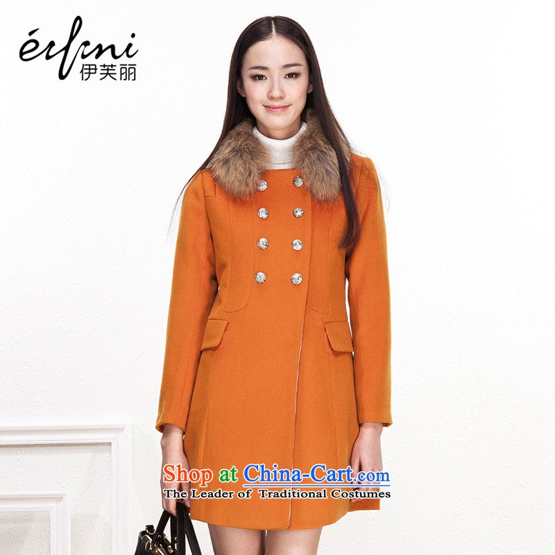 El Boothroyd 2015 winter clothing new Korean Sau San double-gross overcoats female 6481237006? _No gross_ Red Orange S
