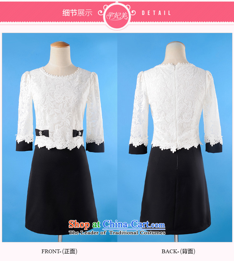 【 C.O.D. package mail as soon as possible new spring 2015 mm thick beauty lady business dresses spell color pearl Bow Ties are Sau San large black skirt around 120-135 XL catty picture, prices, brand platters! The elections are supplied in the national character of distribution, so action, buy now enjoy more preferential! As soon as possible.