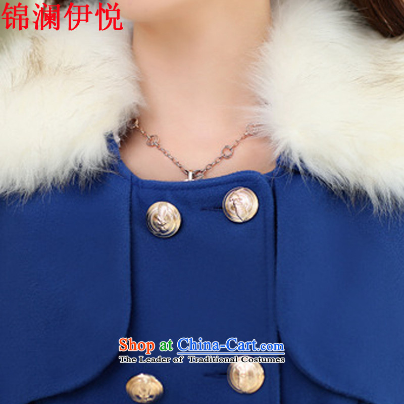 The world of Kam Yuet 2015 Fall/Winter Collections new Korean Maomao collar double-Sau San Video Zi Feng Ni thin jacket female red XXL, Kam World of Yue , , , shopping on the Internet
