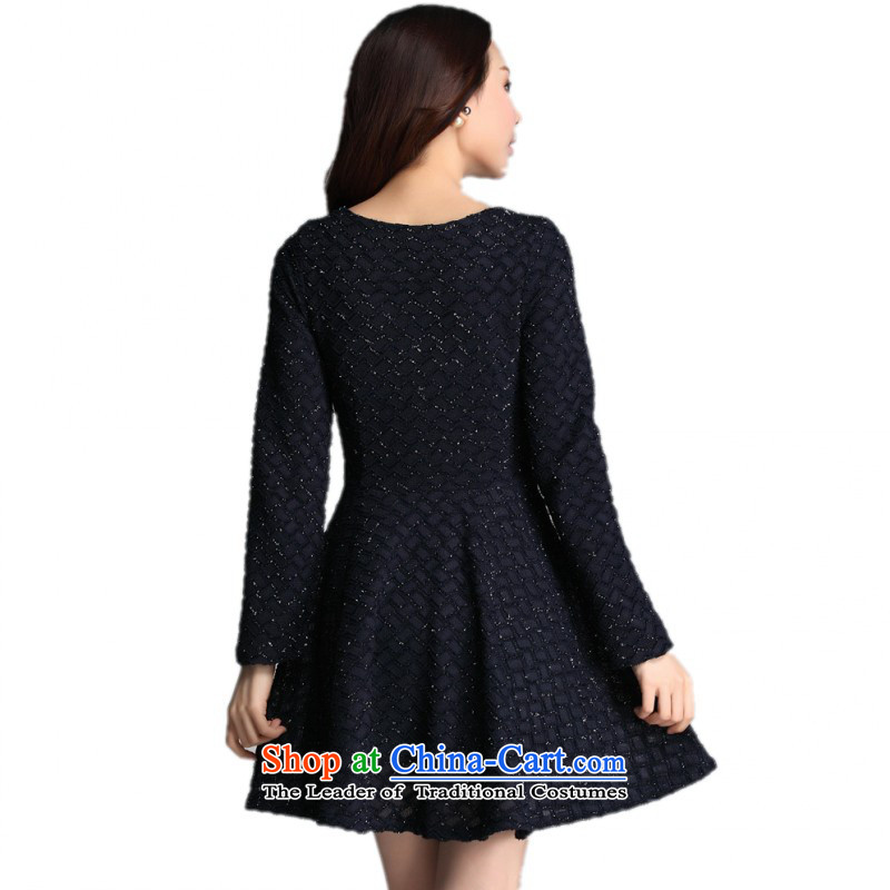 C.o.d. Package Mail 2015 new autumn add hypertrophy code knitted dresses and stylish look in our hearts the staple-ju long-sleeved short skirt lady thick red in the skirt mm approximately 130-145 XL, land is of Yi , , , shopping on the Internet