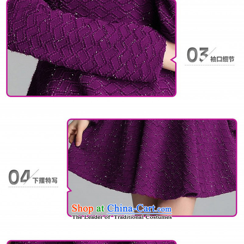 C.o.d. Package Mail 2015 new autumn add hypertrophy code knitted dresses and stylish look in our hearts the staple-ju long-sleeved short skirt lady thick red in the skirt mm approximately 130-145 XL, land is of Yi , , , shopping on the Internet