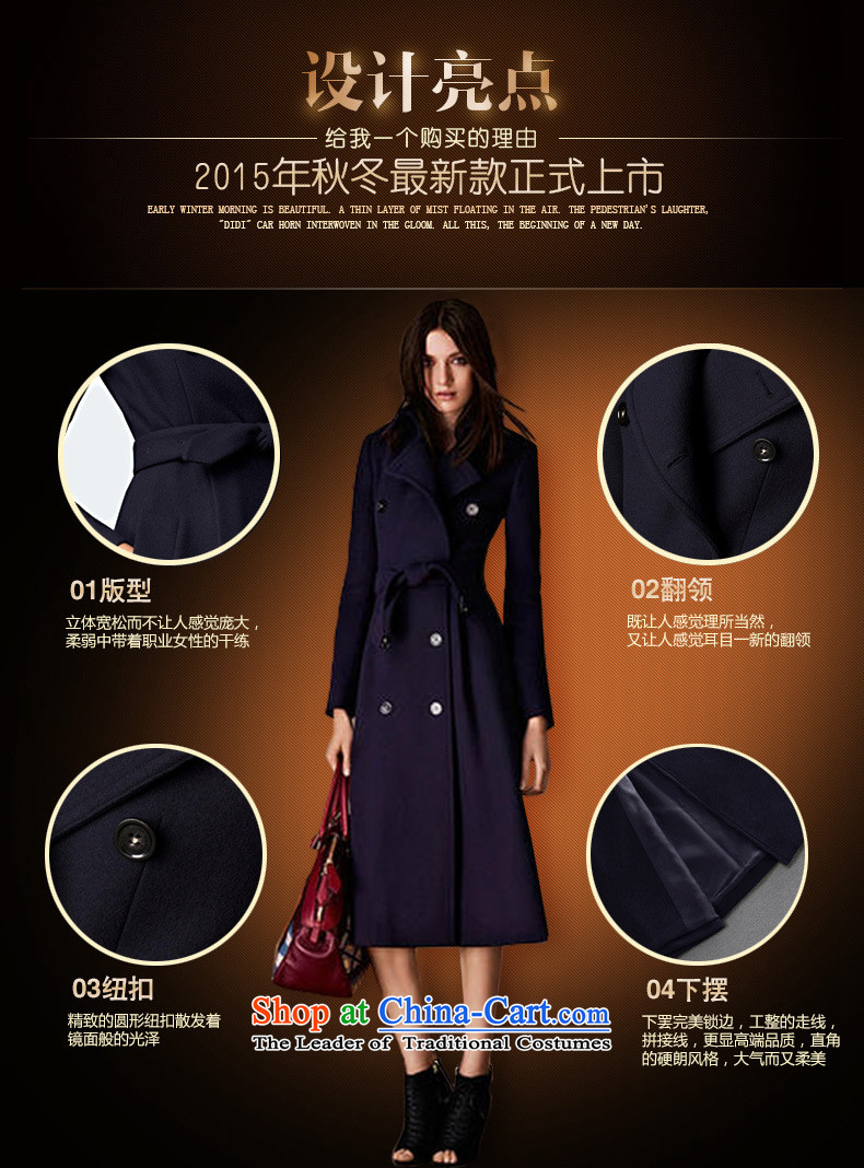 Vacuum on yi 2015 autumn and winter new European and American women in large long roll collar double-jacket female shirt gross? 