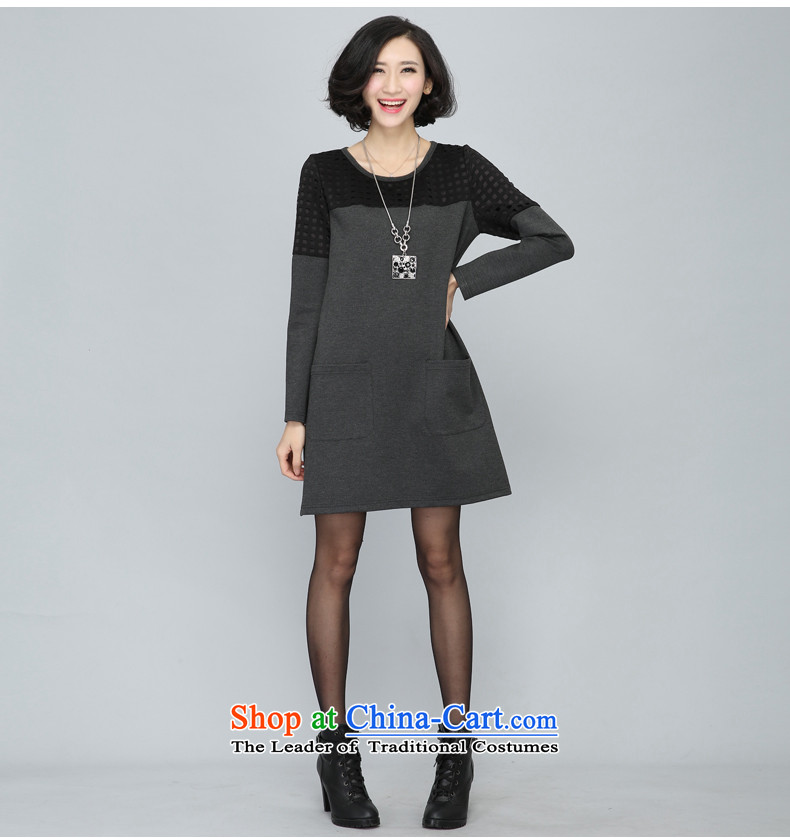The Eternal-soo to xl women's dresses thick mm thick, Hin thin, fall 2015 new thick sister Korean engraving burned out long-sleeved black skirt 3XL picture, prices, brand platters! The elections are supplied in the national character of distribution, so action, buy now enjoy more preferential! As soon as possible.