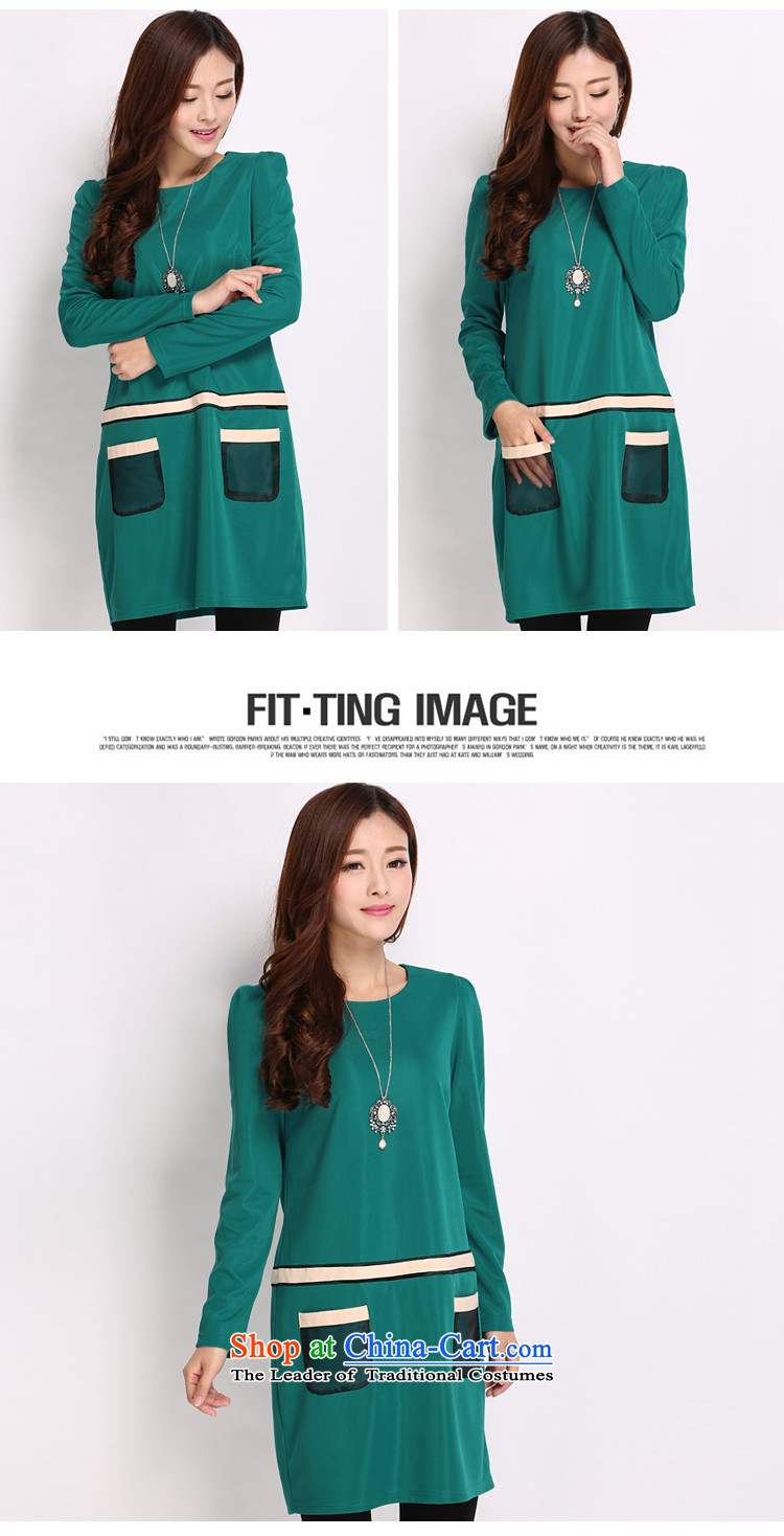 Shani flower, thick plus fertilizer xl women spring 2015 mm thick Korean Version) thin dresses 8024 Green 3XL picture, prices, brand platters! The elections are supplied in the national character of distribution, so action, buy now enjoy more preferential! As soon as possible.