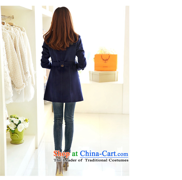 The paradise of autumn 2015 new Korean women's temperament windbreaker. Long hair? Jacket Color Navy L picture, prices, brand platters! The elections are supplied in the national character of distribution, so action, buy now enjoy more preferential! As soon as possible.