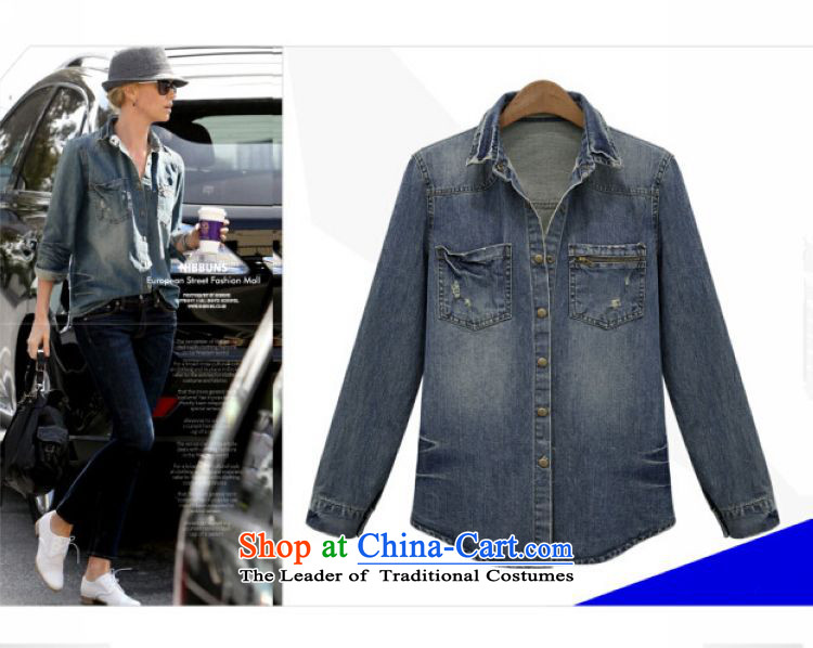 The early spring and autumn 2015 Sophie for women Western Wind Jacket thick MM video cowboy thin loose king xl cowboy shirt 200 catties can penetrate the picture color pictures, prices, xxxxxl brand platters! The elections are supplied in the national character of distribution, so action, buy now enjoy more preferential! As soon as possible.