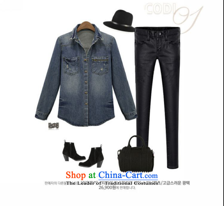 The early spring and autumn 2015 Sophie for women Western Wind Jacket thick MM video cowboy thin loose king xl cowboy shirt 200 catties can penetrate the picture color pictures, prices, xxxxxl brand platters! The elections are supplied in the national character of distribution, so action, buy now enjoy more preferential! As soon as possible.
