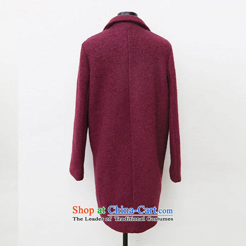 In accordance with the court on the 2015 New medium to long term for women so gross jacket double-wool coat female YSG1883? wine red XL, in accordance with the court on the , , , shopping on the Internet