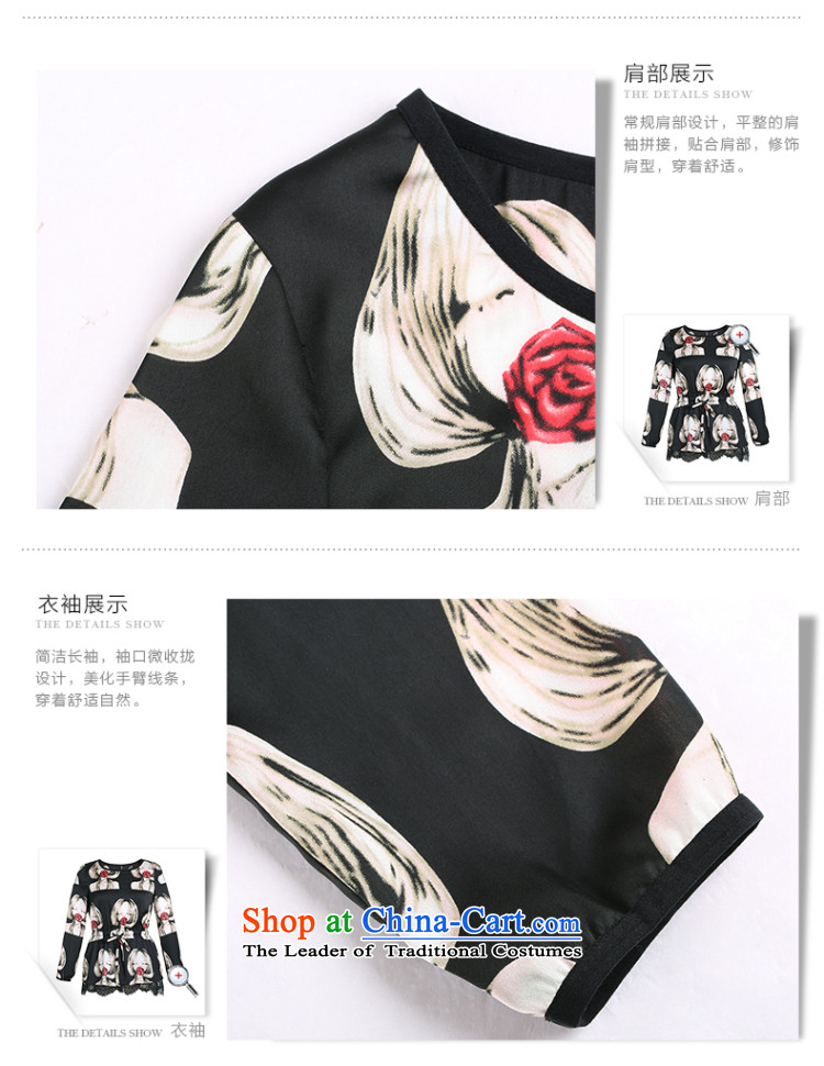 The former Yugoslavia Migdal Code women 2015 Autumn replacing new stylish Korean mm thick stamp shirt 951365220 Sau San  2XL Photo Black, prices, brand platters! The elections are supplied in the national character of distribution, so action, buy now enjoy more preferential! As soon as possible.